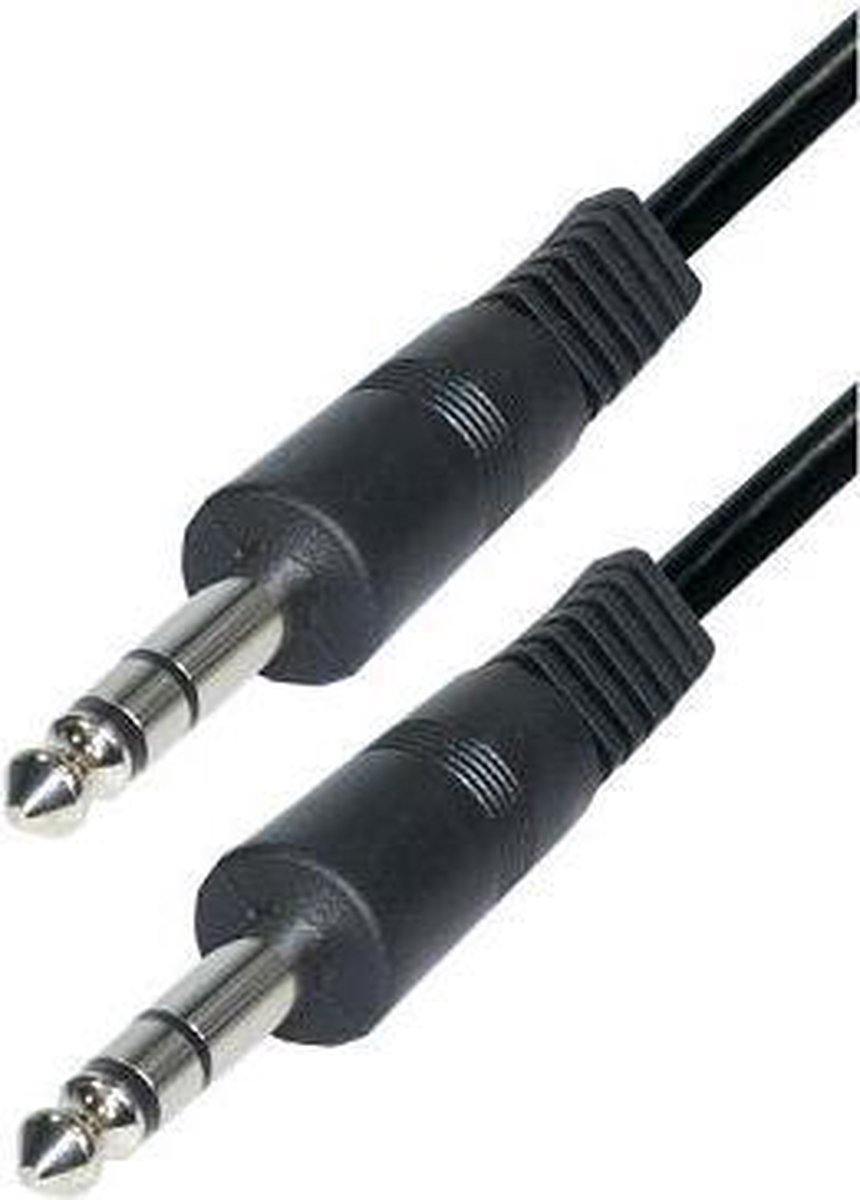 Eenvoudige 6,35mm Jack stereo kabel - 1,2 meter