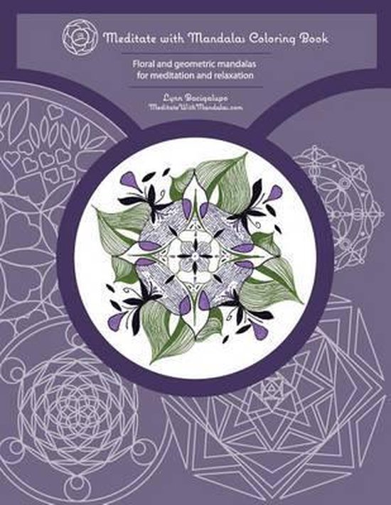 Meditate with Mandalas Coloring Book - cover