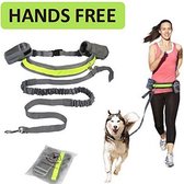 Pippashop Handsfree Jogging Reflecterende Hondenriem - Grijs