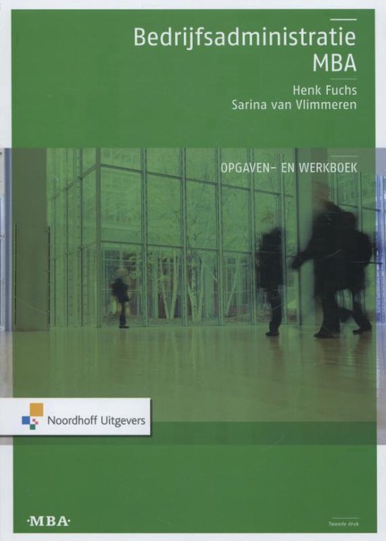 9789001818845 - Bedrijfsadministratie MBA
