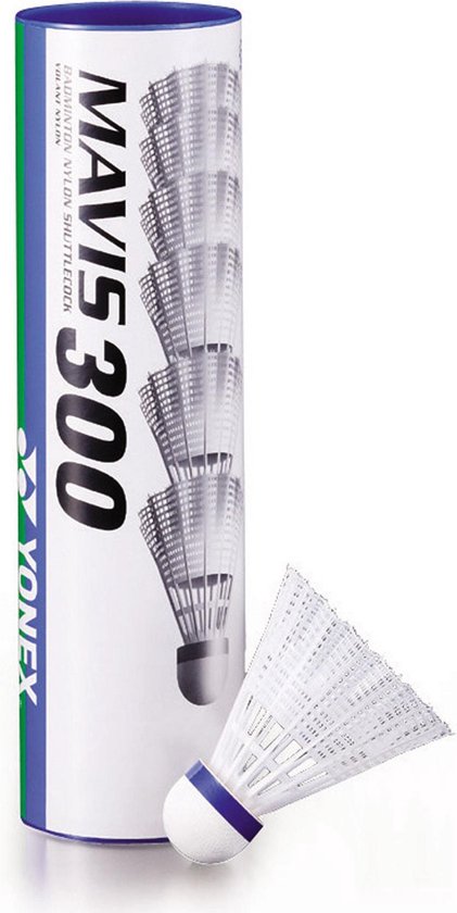 Yonex Mavis 300 - Badminton Shuttles - 6 Stuks - Wit