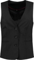 Tricorp Dames gilet - Corporate - 405002 - Zwart-Gestreept - maat 40