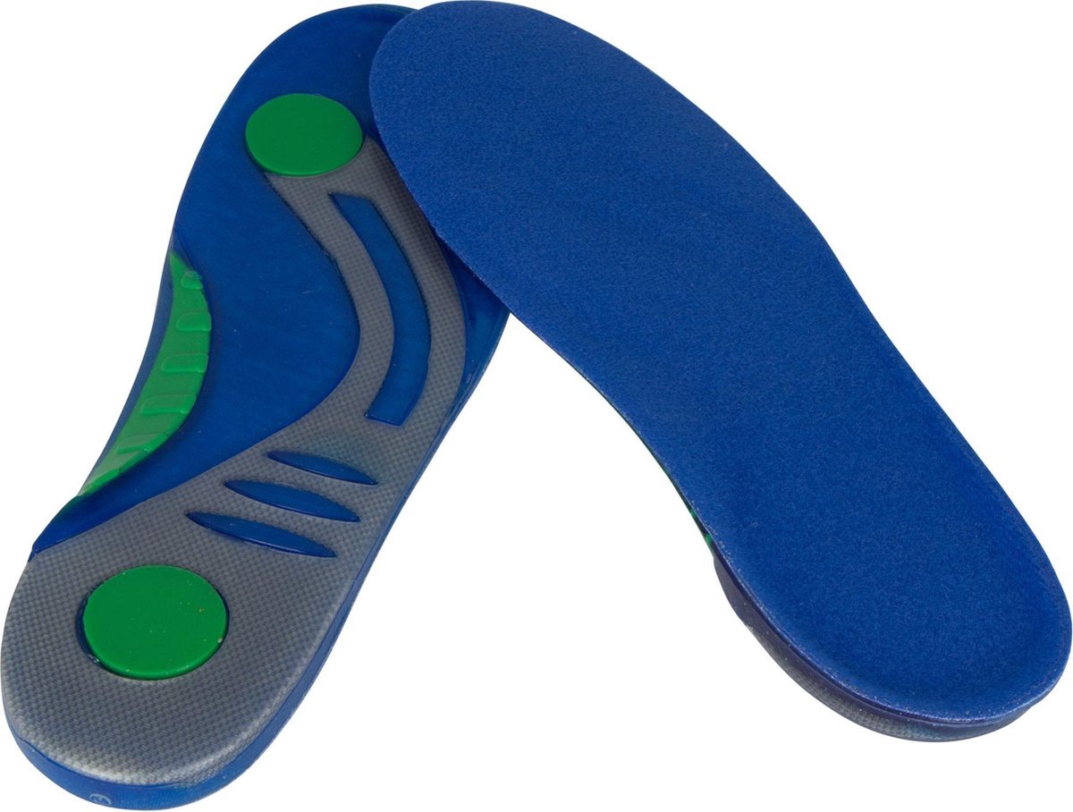 Secutex Gel Inlegzolen - Maat 36 - blauw/groen/grijs Maat 36-37