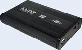 LogiLink Behuizing. 8.9cm (3,5") USB 2.0/SATA zwart ALU