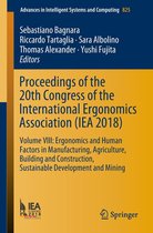 Advances in Intelligent Systems and Computing 825 - Proceedings of the 20th Congress of the International Ergonomics Association (IEA 2018)