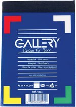 114x Gallery notitieblok, A7, gelijnd, blok van 100 vel