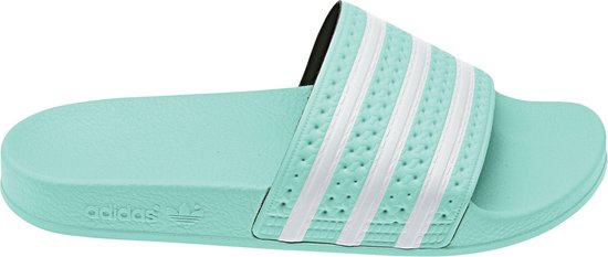 adidas Adilette slipper Slippers - Maat 38 - Vrouwen - groen/wit ...