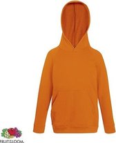 Fruit of the Loom Kids hoodie - Maat 164 - Kleur Orange