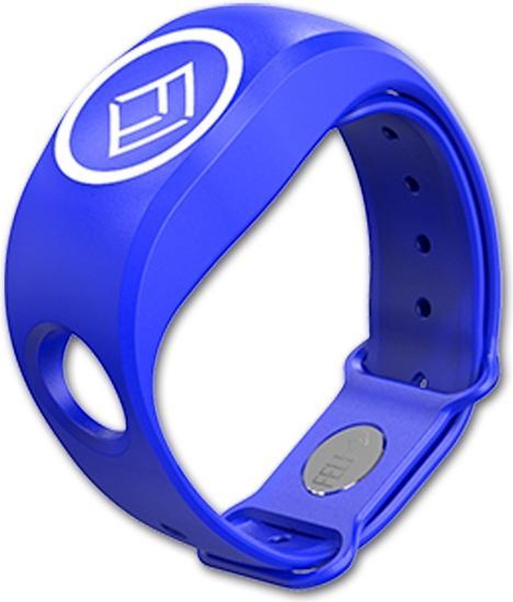 Polsband Blauw voor Draadloze Dodemansknop MOB