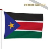 Zuid-Soedanese Vlag Vlag Zuid-Soedan 150x225cm - Kwaliteitsvlag - Geschikt voor buiten