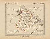 Historische kaart, plattegrond van gemeente Vier Polders in Zuid Holland uit 1867 door Kuyper van Kaartcadeau.com