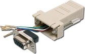ASSMANN Electronic AT-23067 tussenstuk voor kabels D-Sub 9-pin RJ45 Beige