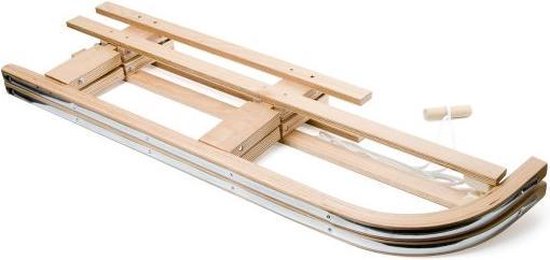 Houten Slee opvouwbaar 110 cm - foldable wooden sledge