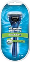 Wilkinson Sword Protector 3 Zwart, Blauw scheerapparaat voor mannen