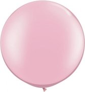 MEGA topping ballon Baby Roze