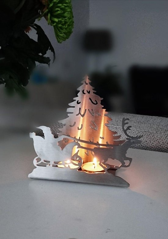oogst Afbreken eiland Waxinelichthouder Kerst decoratie | bol.com