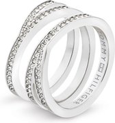 Tommy Hilfiger - TJ2701098 - Ring - 17.25 - 54 - Staal - Kristal