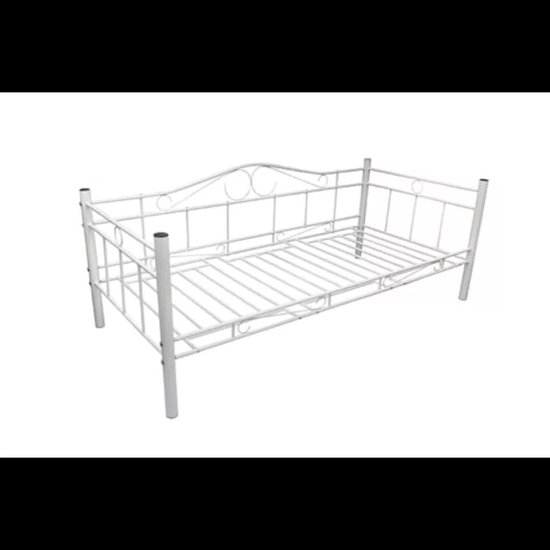 schuifelen consensus vezel Bed Bedframe Metaal Wit 90x200 cm | bol.com