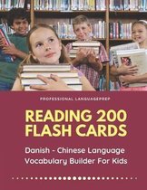 Reading 200 Flash Cards Danish - Chinese Language Vocabulary Builder For Kids