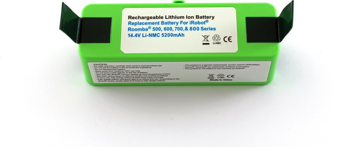 Lithium ion accu, batterij, 5200 mAh, voor iRobot Roomba 900 reeks thumbnail 4