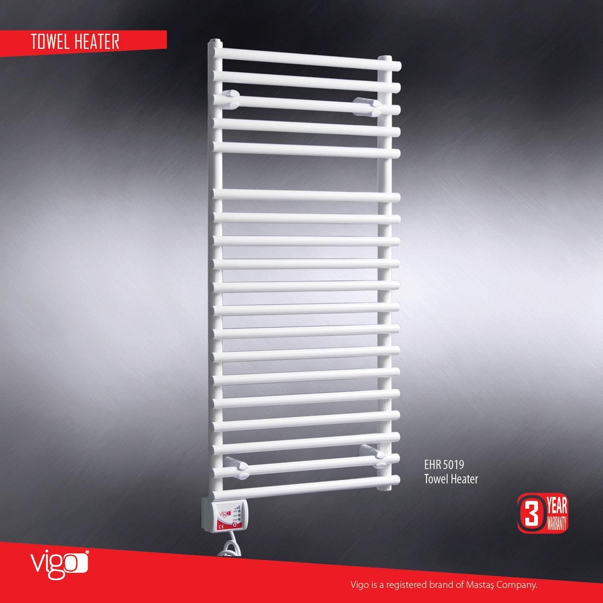 Handdoek radiator elektrisch wit 450 watt 500 X 1000