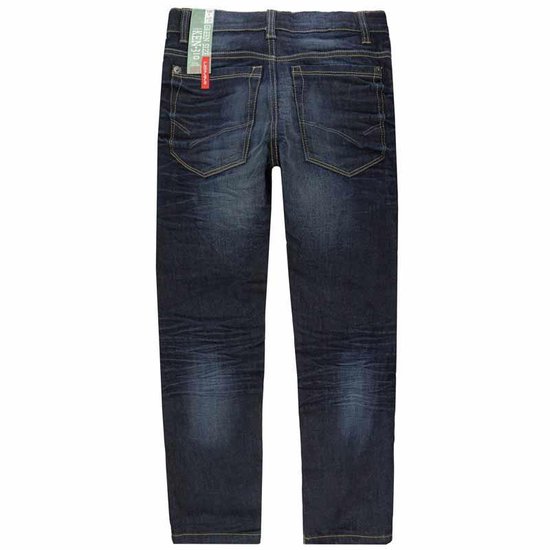 LEMMI - Donkerblauwe elastische jeans met slanke pijp | bol.com