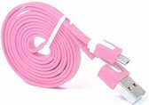 Micro USB Kabel Datacable 1 meter Universeel Pink Roze