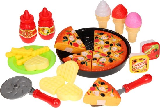 Abnormaal knecht heilig Speelgoed Eten Speelset Pizza, 30dlg. | bol.com