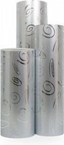 Cadeaupapier Zilveren Krul - Rol 30cm - 150m - 80gr | Winkelrol / Apparaatrol / Toonbankrol / Geschenkpapier / Kadopapier / Inpakpapier