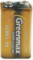 Greenmax 9V super alkaline batterij - 6LR61