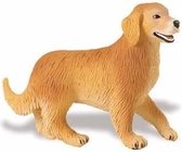 Plastic speelgoed figuur Golden Retriever hond 10 cm