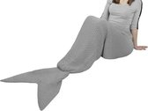 XXL Zeemeermin Deken - Mermaid Staart Blanket - Zeemeerminstaart - Zeemeerminnen Staart - Grijs