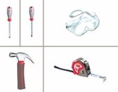 Red Toolbox: Kids' Tools - TOOLSET met 5 stuks, met Philips schroevedraaier Nr.