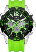 Colori Urban 5 CLD015 Digitaal Horloge - Siliconen Band - Ø 47 mm - Groen