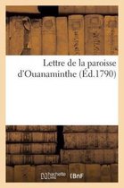 Lettre de La Paroisse D'Ouanaminthe