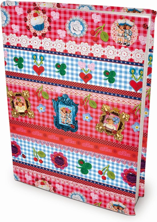 Patchwork - Rekbare boekenkaften - A4 - 6 stuks