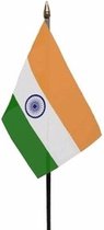 India mini vlaggetje op stok 10 x 15 cm