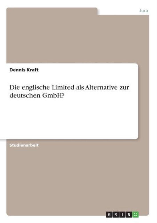 Die englische Limited als Alternative zur deutschen GmbH? - cover