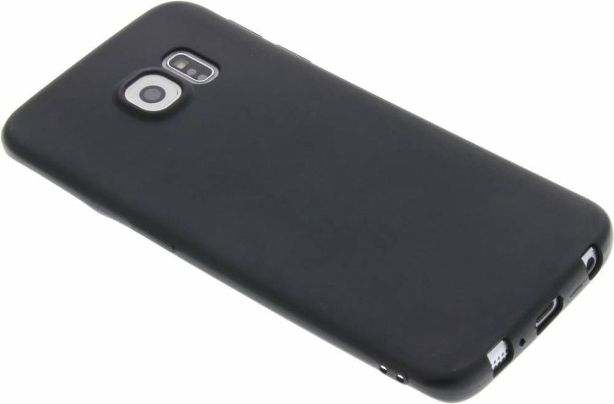 Smartphonehoesjes.nl Zwart Color TPU hoesje Samsung Galaxy S6 Edge