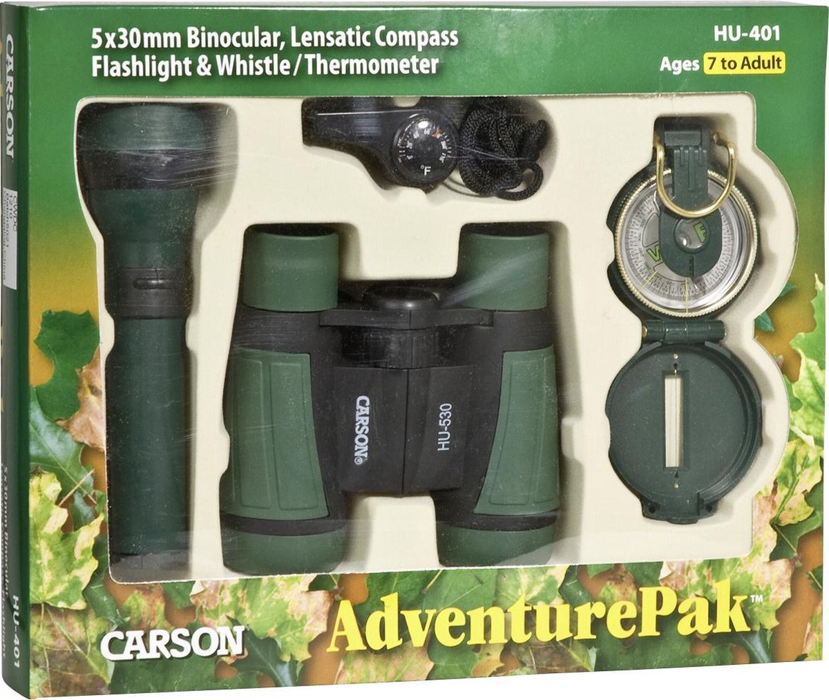 Carson Outdoor Adventurepack Junior Donkergroen/zwart