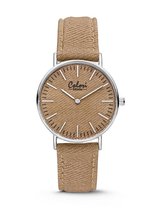 Colori Denim 5 COL422 Horloge - Denim Band - Ø 36 mm - Taupe