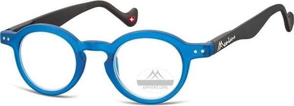 Montana Leesbril Panto Blauw Sterkte +1,00 (box69)