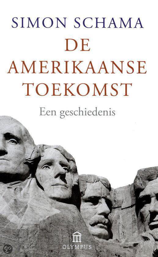 Zwart-witfoto van de kaft van een boek met de titel 'De Amerikaanse Toekomst'.