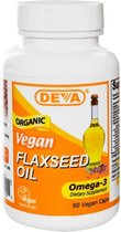 Flaxseed Oil Vegan (90 Vegan Caps) - Deva