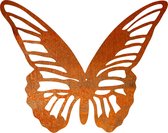 Vlinder 10 - silhouet van cortenstaal