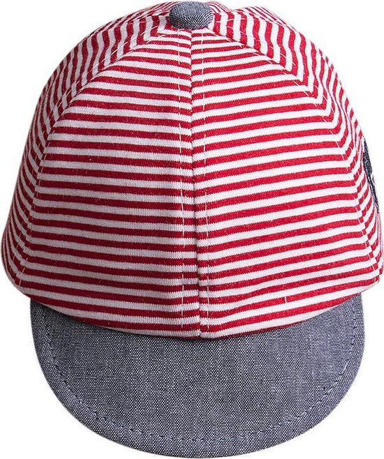 Bébé Sun Hat Stripes - Casquette pour Bébé - Rouge