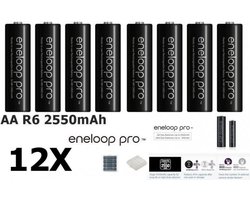 12 Stuks - AA HR6 Panasonic Eneloop PRO Oplaadbare Batterij (in kunststof  bewaardoosje) | bol.com