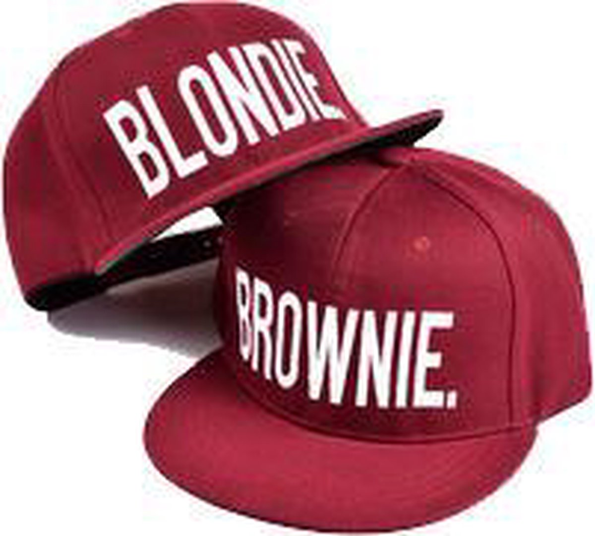 Politiek Grillig Pennenvriend Blondie & Brownie snapback Petten | set | Cap | Pet | Bordeaux | bol.com