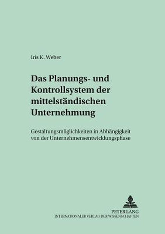 Das Planungs- Und Kontrollsystem Der Mittelstaendischen Unte ... - cover