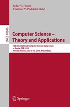 Lecture Notes in Computer Science 10846 - Computer Science – Theory and Applications